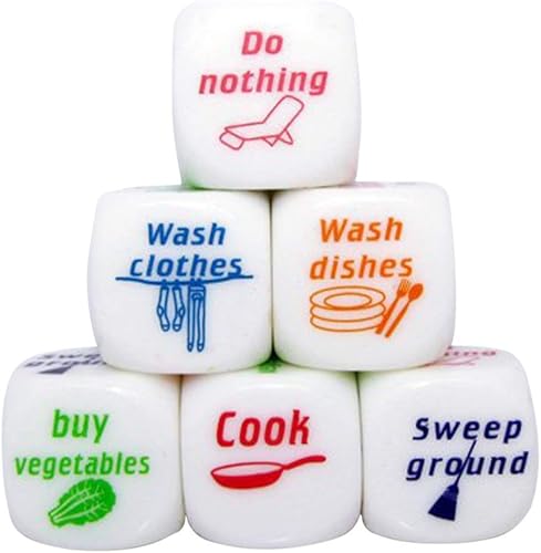 NUOBESTY 1 juego de dados novedosos para parejas