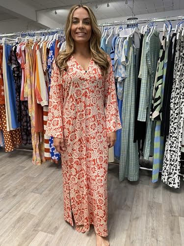Robe tunique de plage fleurs corail fini les vêtements lourds et étouffants après la baignade - 2