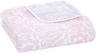 aden + anais Essentials Dream Blanket, Muslin Baby Blankets for Girls & Boys, Ideal Lightweight Newborn Nursery & Crib Blanket, Shower & Registry Gift, Damsel - Savoy