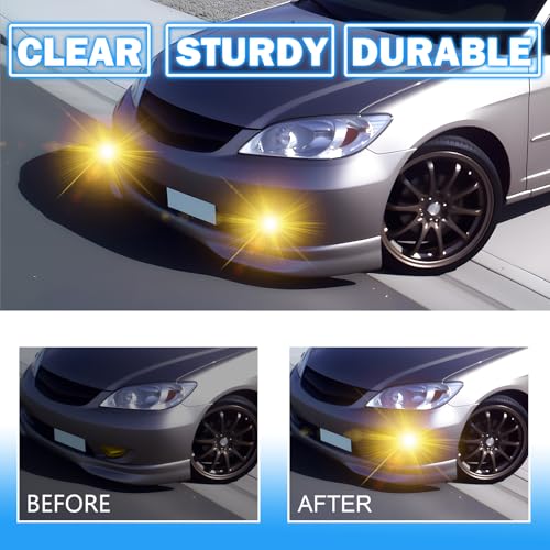 Driving Fog Lights Compatible with 2004-2005 Honda Civic 2/4DR 1 Pair Bumper Fog Lamps with Halogen Bulb, Switch and Harness (Clear Lens) - Image 6