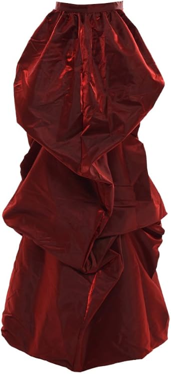 GRACEART Victorian Steampunk Bustle Belt Overskirt Detachable Train Skirt