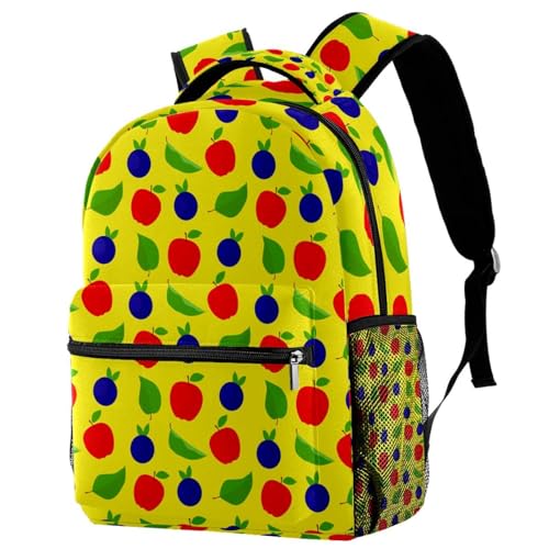 Sac à dos de voyage décontracté imprimé fruits et légumes pour femmes