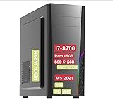 NEXTJAPAN【2年保証】 デスクトップパソコン(Windows 11 pro/Office 2021 / Core i7-8700 / メモリ 16GB / SSD 512GB + HDD 500GB WiFi/省スペース スリム/ビジネス テレワーク) デスクトップPC。USB x8個