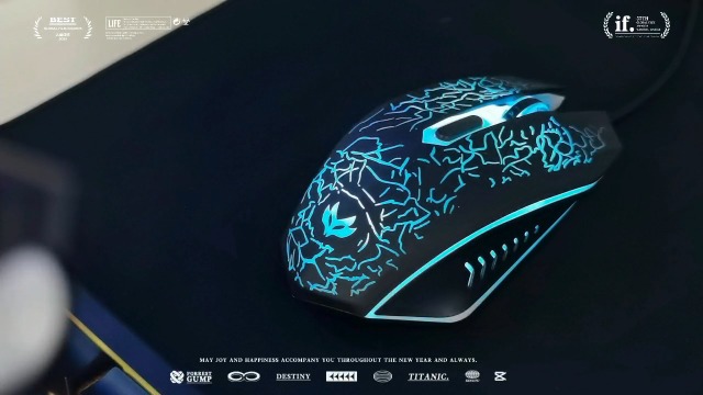 Amazon.com: LuLabboard Wired Gaming Mouse, 4-Color LED Light