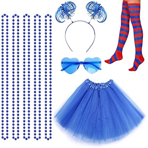 Conjunto de disfraces de los años 80 con falda tutú y accesorios Cover