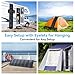 Ecosonique 200W Portable Solar Panel for Power Stations, Foldable & Lightweight with Kickstand, USB-C PD3.0 & USB-A QC3.0, MC4 & Multi-Output for Solar Generators, RVs, Camping, and Outdoor Use