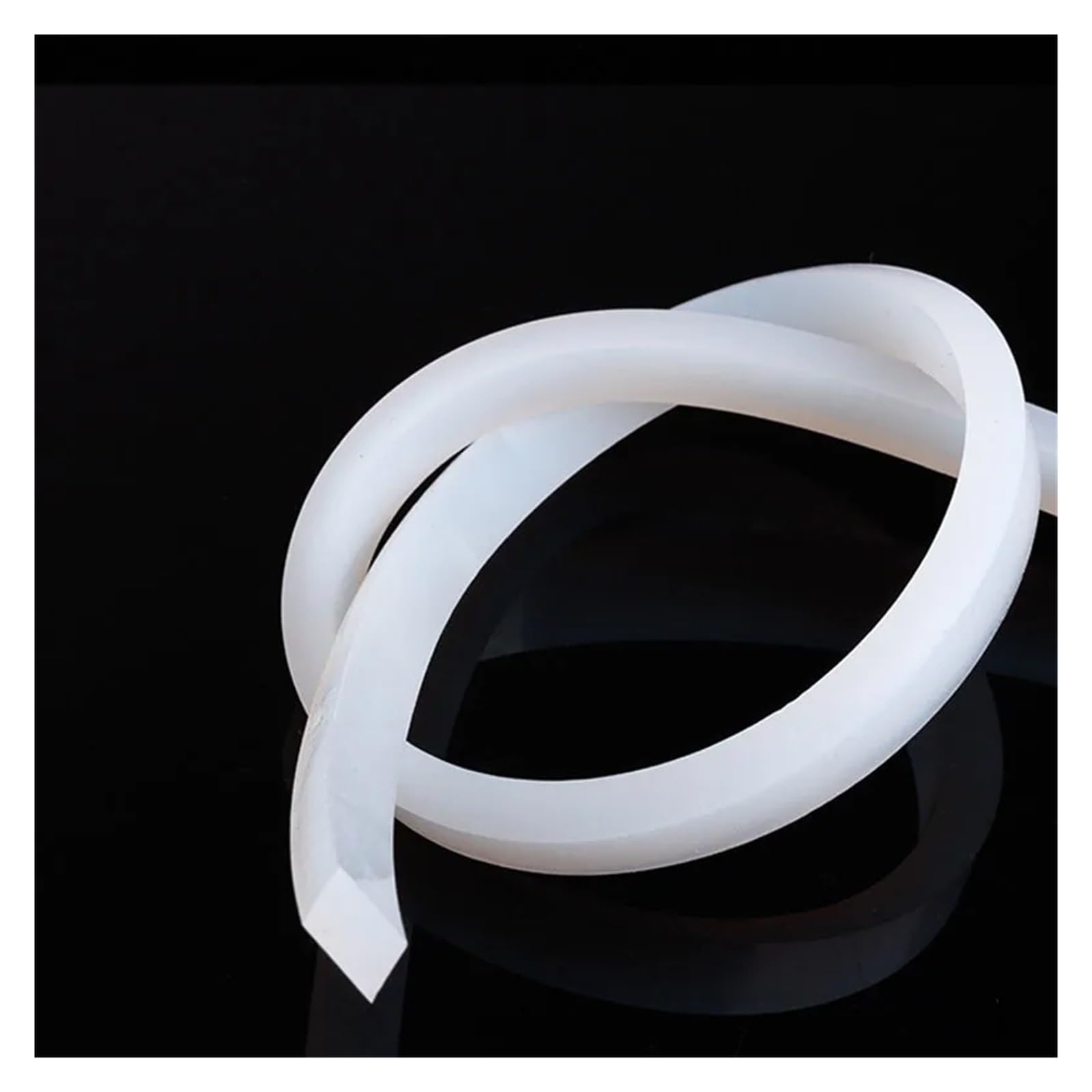 Tira de goma de silicona de 1 metro, junta de sellado antiaceite de alta temperatura, burlete cuadrado de goma de 2-30mm (Color : WHITE, Tamaño : 25x30mm)