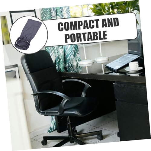 Miniatura 8 de Cabilock Funda Elástica Para Silla De Oficina Pequeña, Funda De Tela Morado Y Gris, Material Suave Y Resistente, Protección Para Asiento Y Respaldo, Apta Para Sillón Giratorio, Fácil De Lavar
