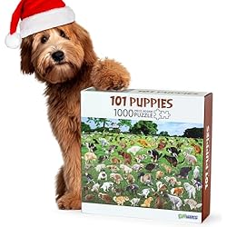 Amazon.com: 1000 Piece Jigsaw Puzzle 101 Pooping Puppies Dog