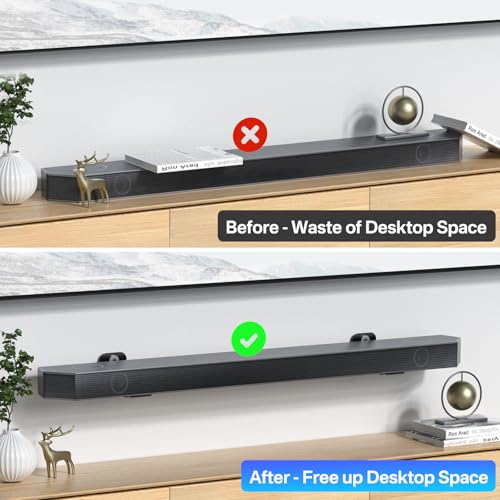Image of Heavy Duty Soundbar Wall Mount for Samsung HW-Q990F /Q930F /Q900F /Q800F Mount Under or Above TV, Low Profile Floating Design Fits Q990D /Q930D /Q900D /Q800D, Q990C /Q930C /Q900C /Q800C, Q990B /Q930B /Q800B