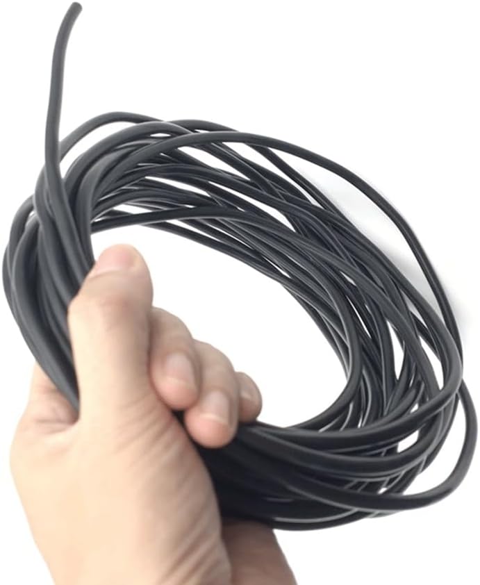 Silicone Aquarium Air Pump Hose 1m Black Pack of 28 Multiple Sizes(OD 10xID 5mm)