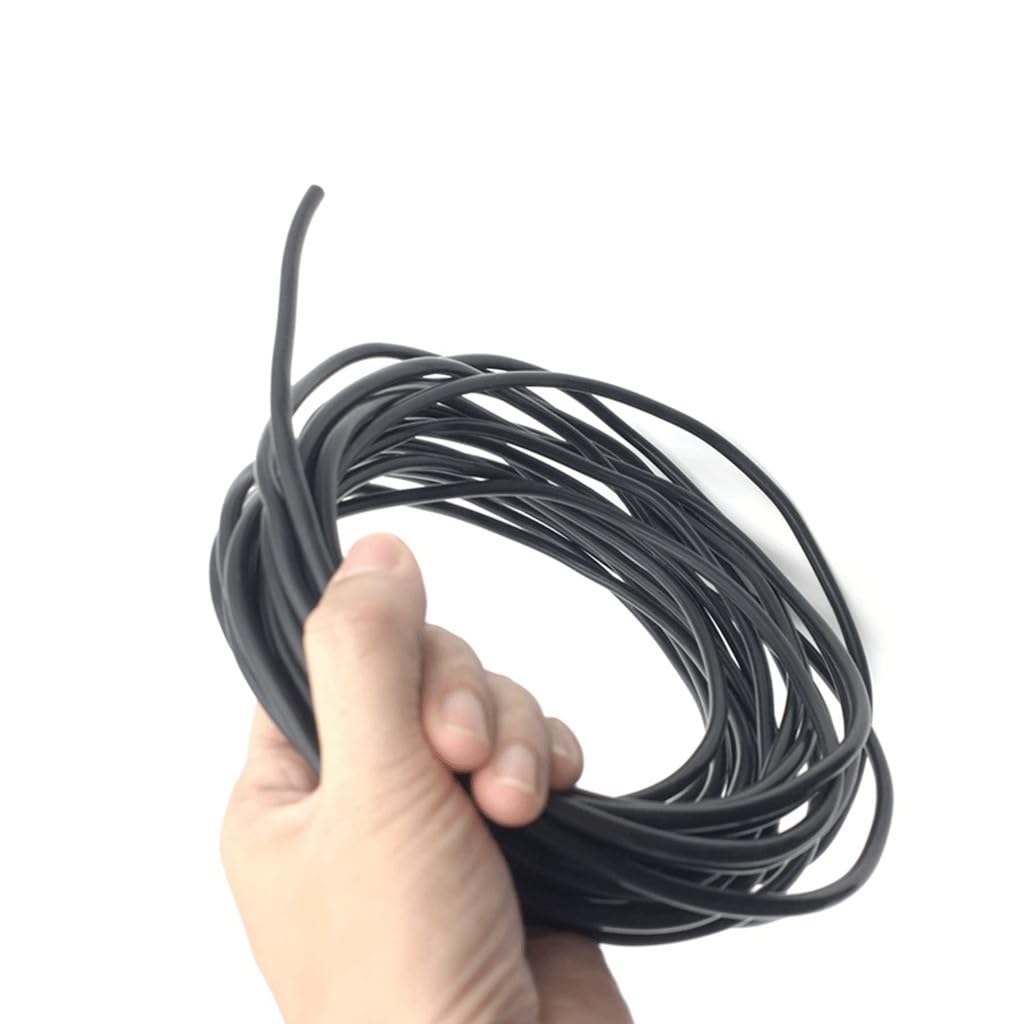 Silikon Schlauch， Silikon-Luftpumpenschlauch for Aquarien, 1 m, Schwarz, 28 Stück, verschiedene Größen(OD 31xID 25mm)