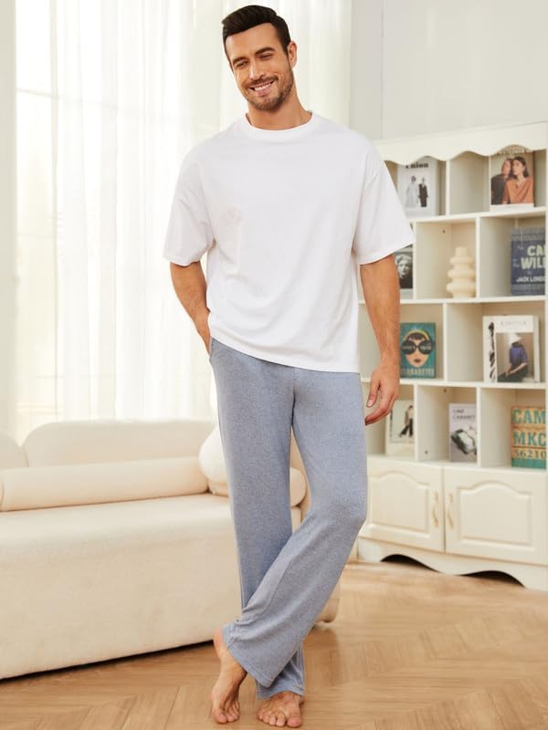 U2SKIIN Mens Ultra Soft Pajama Pants, Stretch Sleep Pant with Pockets Lightweight & Cozy Lounge Pj Bottoms for Men - Image 3