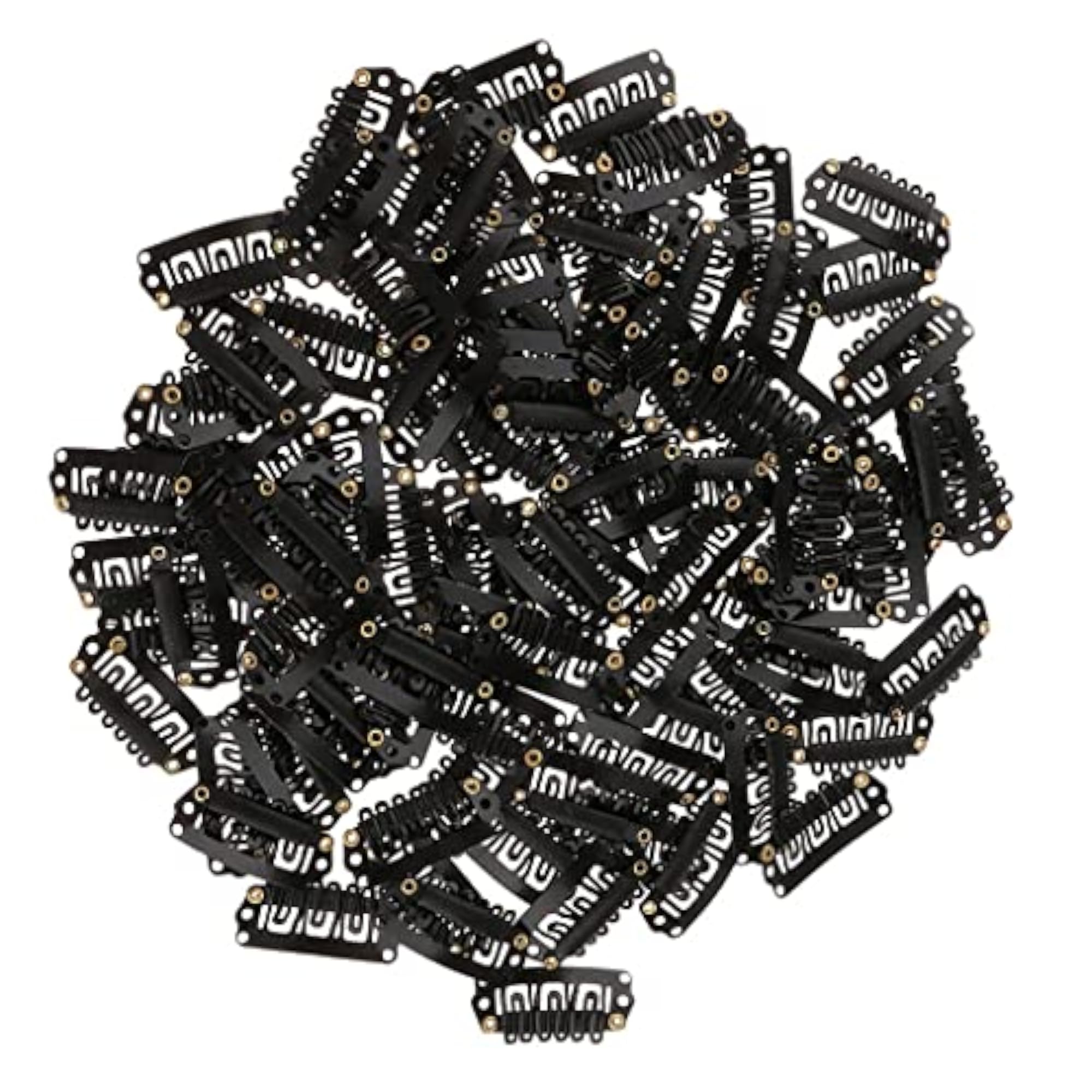 Metal Snap Clips for Hair Extensions, Pack of 100
