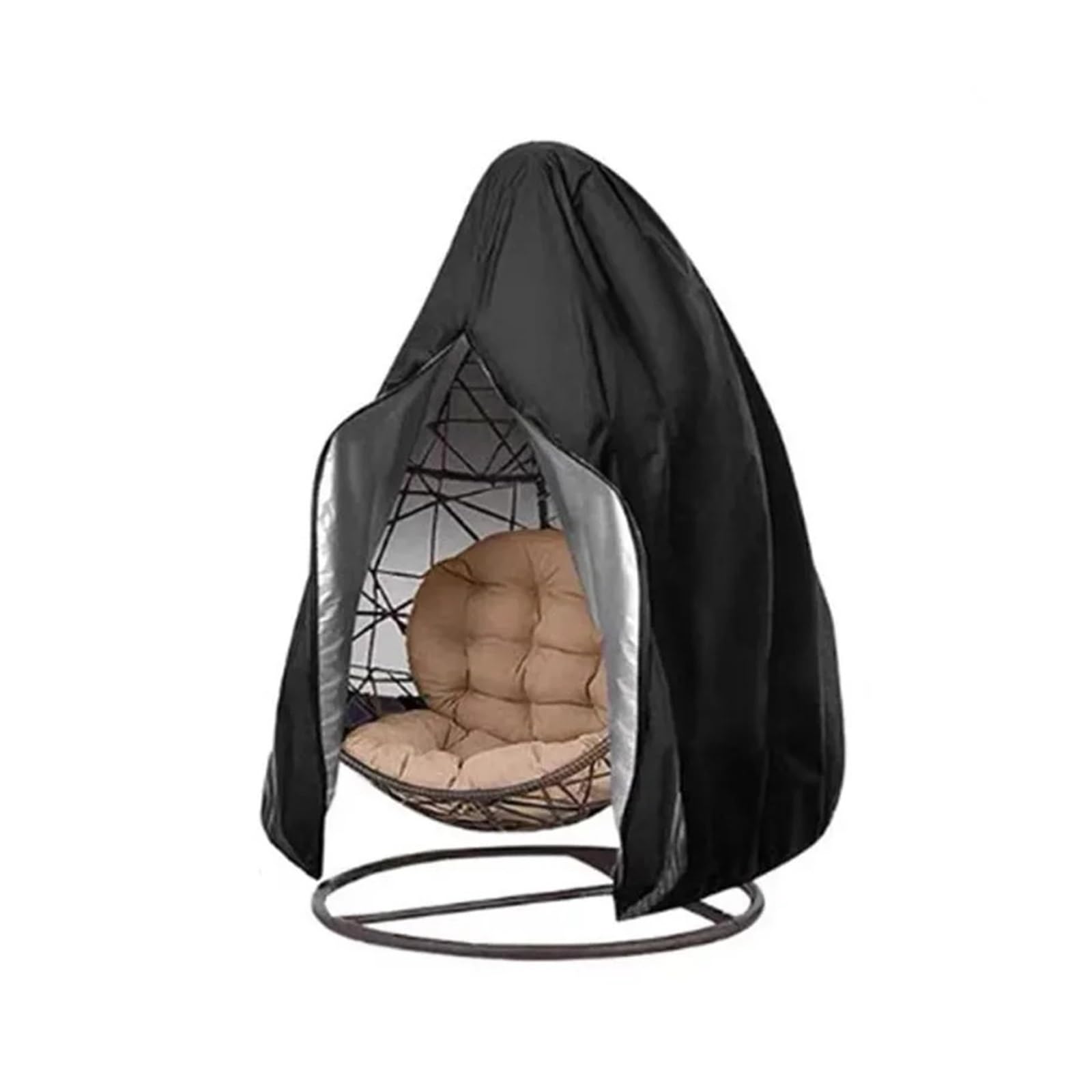 WEQYFDC Waterproof Cover For Garden Hanging Chair Patio Chair Cover Waterproof Swing Chair Covers Egg Shaped Hanging Chair Cover Protector Outdoor Garden Furniture(230x200cm)