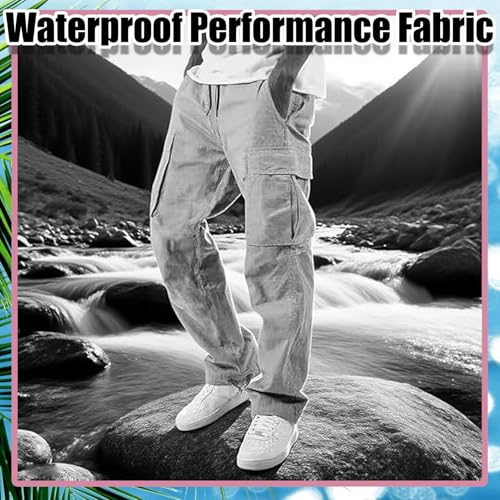 Infruiti Cargo Pants,Men's Ripstop Water-Resistant Cargo Pants,Ripstop Water Resistant Hiking Work Pant3