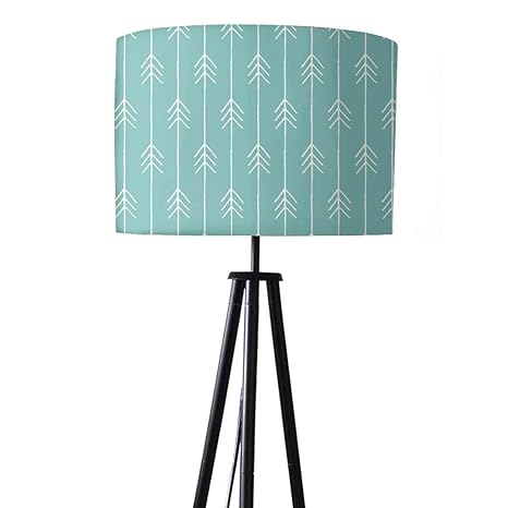 Nutcase Designer Tripod Floor Lamp Standing Light for Living Rooms-Printed Fabric Shade-Made in India - Indian Footprint