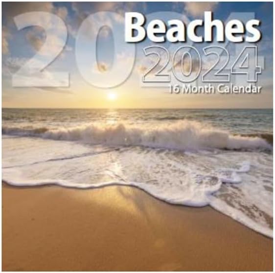 2024 Beaches Full Size Wall Calendar for Planning