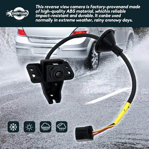Image of 99240AA200 Rear Back View Camera Compatible with Hyundai Elantra (incl. N Line) 2022 2023 Replace# 99240AA200 99240AA210