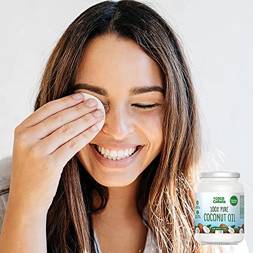 Coco Cabana 100% reines Kokosöl 1l Premium-Qualität, vegan, glutenfrei, laktosefrei, Verwendung als Kochöl, Feuchtigkeitscreme oder Shampoo Verpackung kann variieren