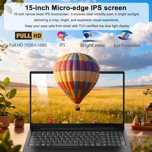 Image of Lenovo IdeaPad Slim • 15.6 inch Laptop with Microsoft 365 Included • Intel Processor • 20GBDDR4RAM • 1TB SSD + 1TB OneDrive • Privacy Shutter • Dolby Audio • Copilot AI • Win 11