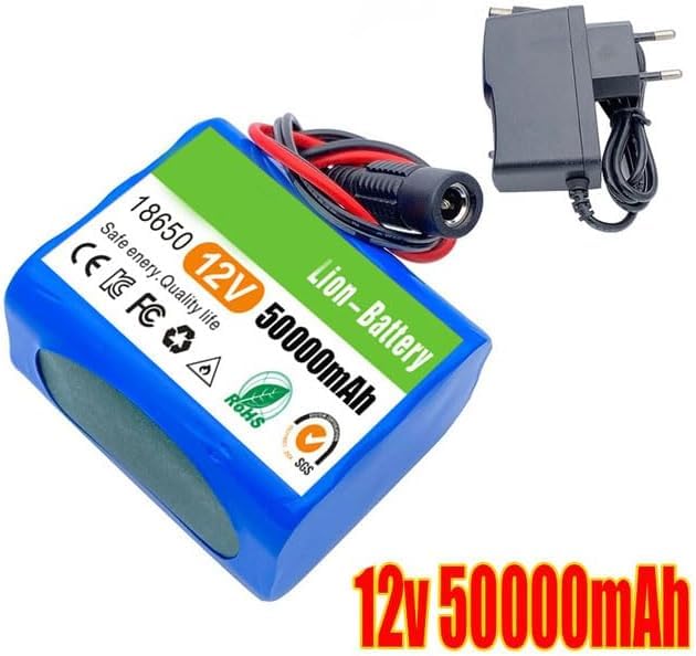 18650 Batterie Lithium-ION 12v 50000mah 3s2p Batterie De Remplacement Rechargeable avec BMS Et Chargeur
