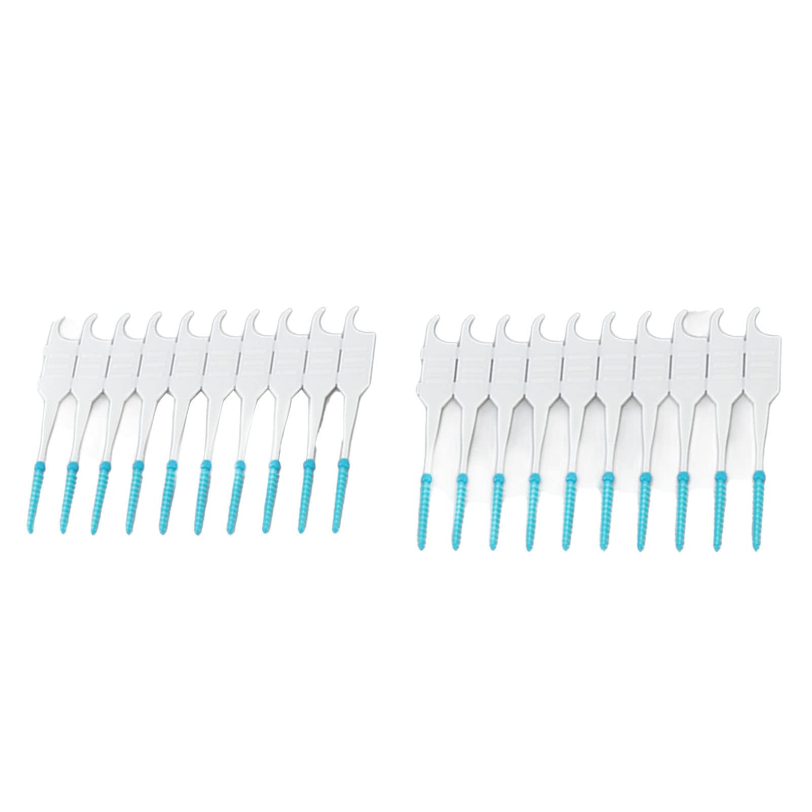 Cepillo interdental, cepillo de palillo de dientes de hilo dental elimina el mal aliento, portátil, seguro, 200 unidades, eliminación de placa para viajes para cuidado bucal (verde menta)