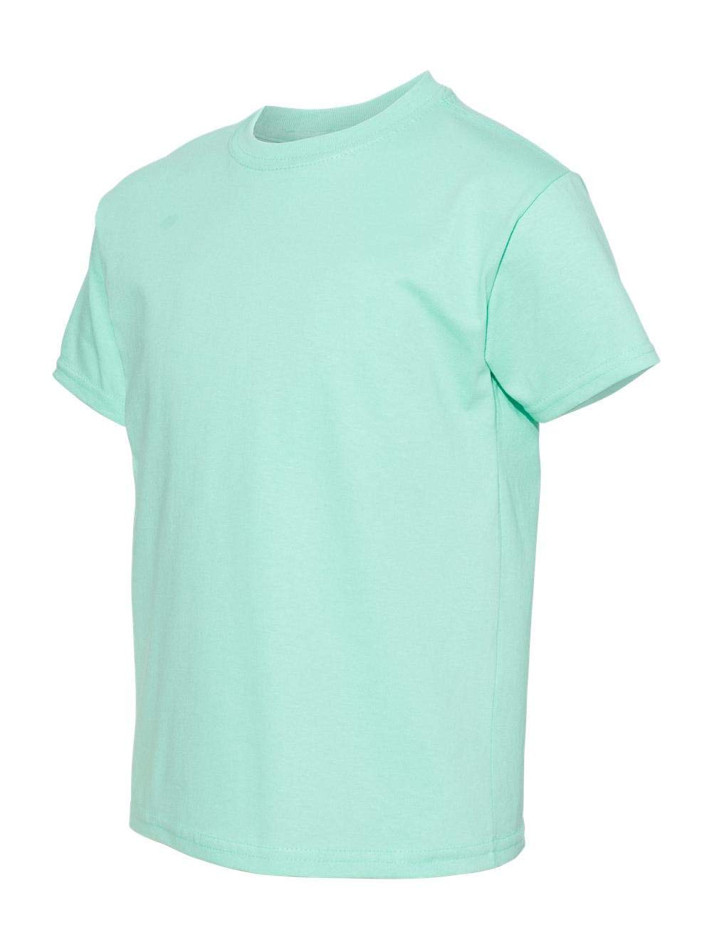 T-shirt en coton Hanes Boys ComfortSoft Clean Mint taille XS pour enfant - 4