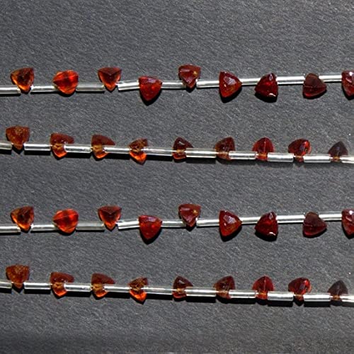 Garnet Hessonite briolettes trillions créer colliers et bracelets en pierres naturelles