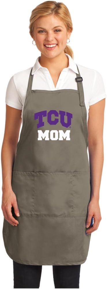 Broad Bay Deluxe Texas Christian University Mom Apron Official TCU Mom Logo Aprons