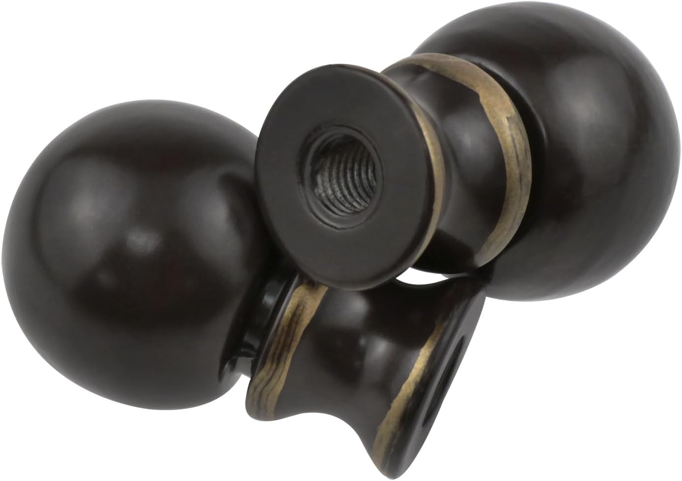 Bronze Steel Ball Knob Lamp Shades Finials Cap Knob Lamp Holder Lighting -2 PCS