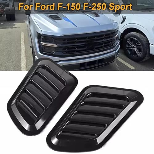 Écope décorative look carbone ABS pour prise d'air Ford F-250