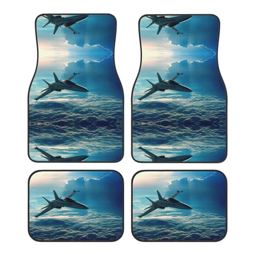 Tapis voiture motif avions de chasse de qualité supérieure pour auto