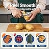 Withome 7-in-1 All-Stainless Steel Vegetable Peeler for Kitchen, Smooth Potato Peeler with Herb Stripper, Scallion Shredder, Fish Scaler, Lid Lifter & Bottle Opener, Dishwasher Safe, Right-Handed #2
