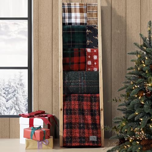 Image of Eddie Bauer - Blanket, Super Soft Reversible Sherpa & Brushed Fleece Bedding, Throw Blankets for Couch, Ideal for Lounging (Cabin Plaid Blue)