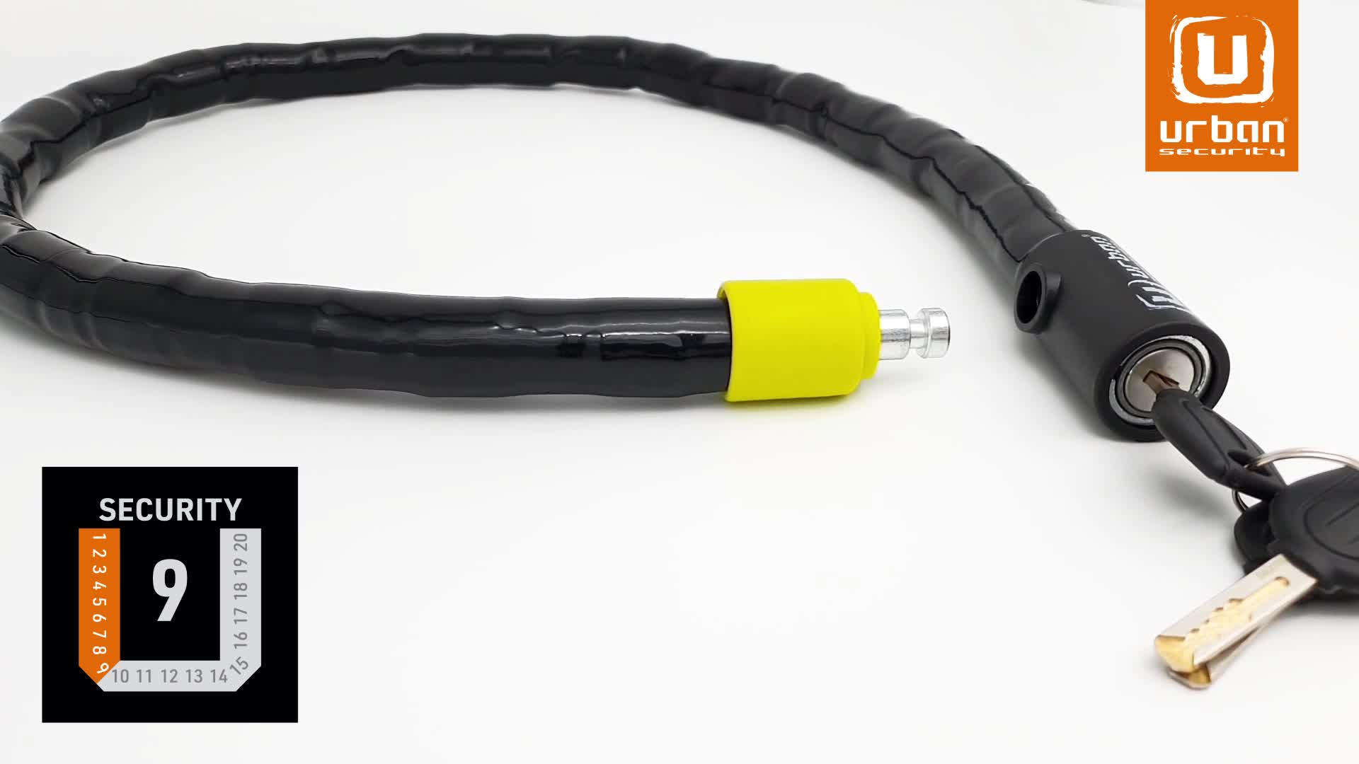 Urban Câble Cadenas en Acier Flexible à Combinaison 12, avec Urban Câble Cadenas en Acier Flexible à Combinaison 12, avec