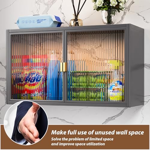 Armario de cocina de pared sin perforaciones multiusos de ancho regulable 7