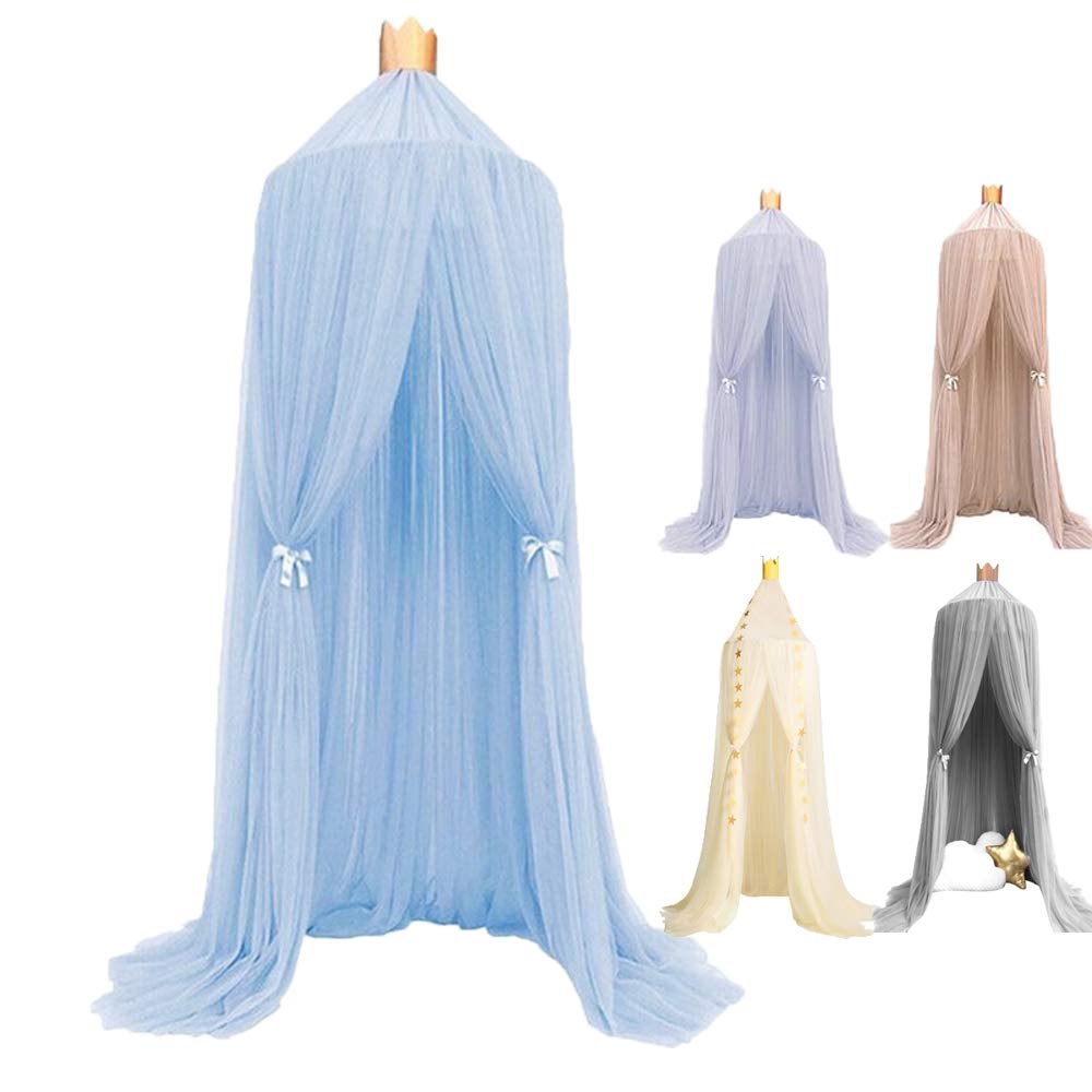 Homieco Bed Canopy Dome Mosqutio Net Hanging Curtain Indoor Outdoor Play Reading Tent Mosqutio Protection for Bedroom Decoration
