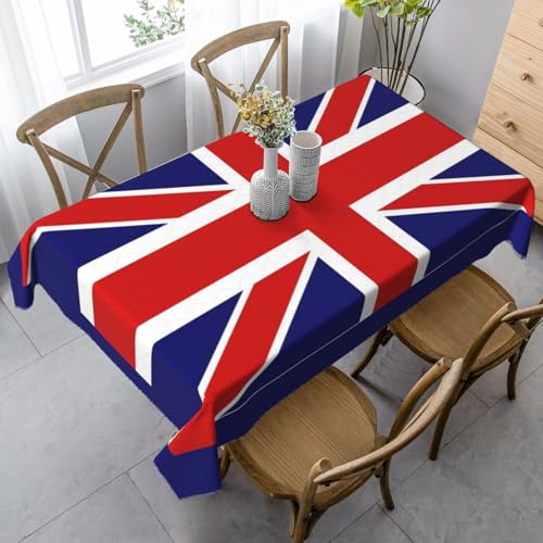 SABFWF Nappe rectangulaire imprimée drapeau anglais, nappe de table de Thanksgiving, nappe décorative en tissu