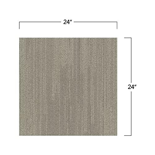 Mohawk Elite 24" X 24" Berber (Loop Pile), 0.1" Pile Height, Carpet Tile, Nylon Fiber, Dove Color, (24 Tiles), (96 Sqft/Carton) #TOP2