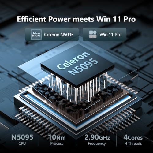 Image of 2026 Laptop, 15.6 inch Laptop Computer with N5095(Up to 2.9GHz), 16GB DDR4 512GB SSD, Portable Laptops with Backlit KB, Fingerprint, FHD 1920 * 1080, Mini HDMI, WiFi5, BT4.2, Win 11 Pro, PC Lap top