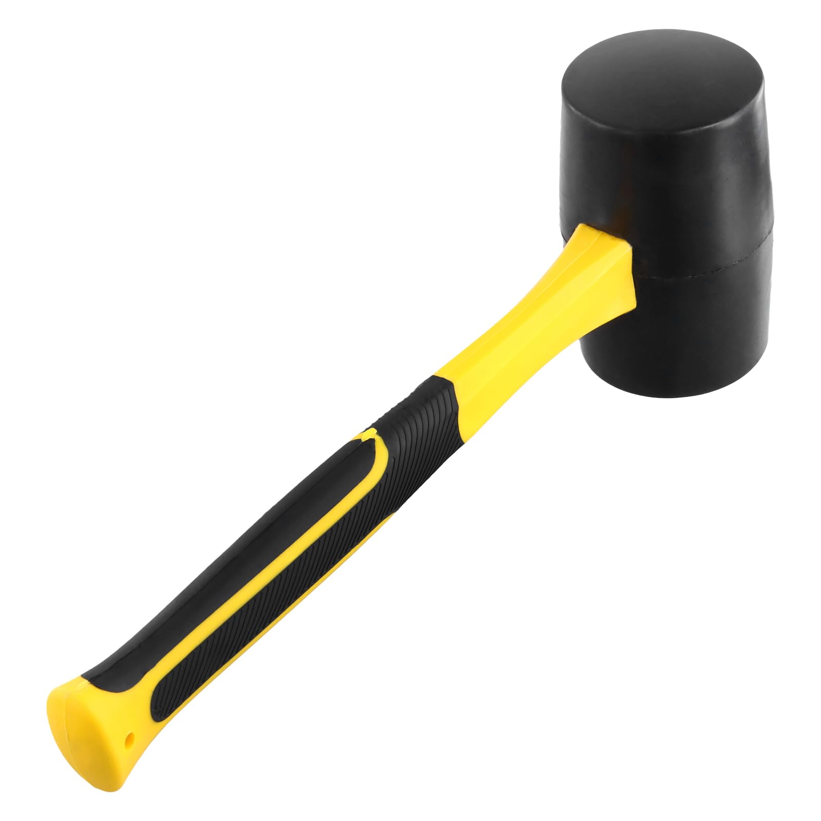 TAICHEUT 2 PCS 32oz Rubber Mallet, 1000g Rubber Hammer for Striking Wood Slate, Black, 30cm - Image 4