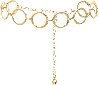 Amazon | [LumiSyne] エレガント チェーンベルト レディース リボン