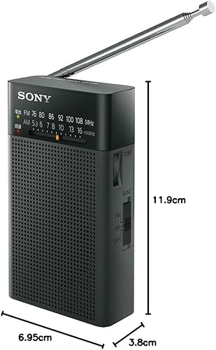 Miniatura 8 de Sony handyi-po-taburazio ICF - P26 FMAMWide FM Soporte Portrait Notebook Black icf - P26 B