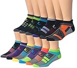 Ronnox Men's 12-Pairs Low Cut Running & Athletic Performance Socks, RLT02-AB, Medium/Large