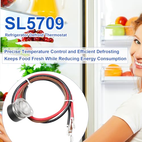 SL5709 5709L 4751C Refrigerator Defrost Thermostat for Supco Larkin Chandler Bohn Climate Control, 3 Wires Fan and Defrost Teminator, 095388 for Norlake 4751C Nor095388 T3GO0T41840, 25V, AC:120 240 by Smtime - Image 6