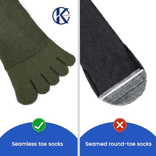 Image of Coolmax Performance Ankle Athletic Running Toe Socks for Men and Women
