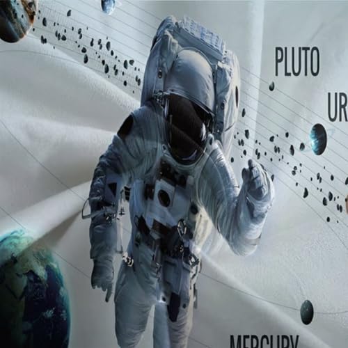 Parure de couette astronaute 3D art style de qualité supérieure 135x200 cm - 7