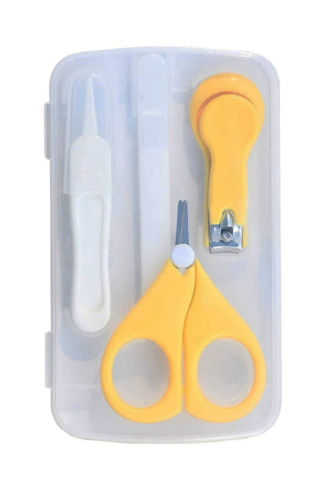 The Cheeky Kidzz Baby Grooming Essential Nail Pedicure Manicure Cutter Safety Kit 4 IN 1 Combo With Cute Portable Travel Transparent Protective Case Box For Toddlers/Infants/New Borns| Best Unique Baby Shower Gift(0 Months+,YELLOW)-image-29