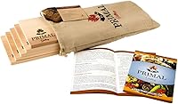 Primal Grilling Premium Cedar Planks for Salmon Grilling - Thicker 7/16" Natural Western Red Cedar, 5 Pack with Recipe & Burlap Bag